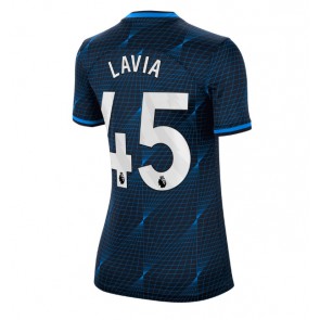 Chelsea Romeo Lavia #45 Replica Away Stadium Shirt for Women 2023-24 Short Sleeve